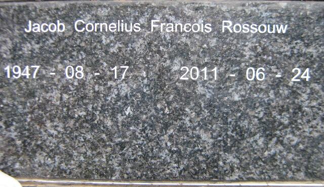 ROSSOUW Jacob Cornelius Francois 1947-2011