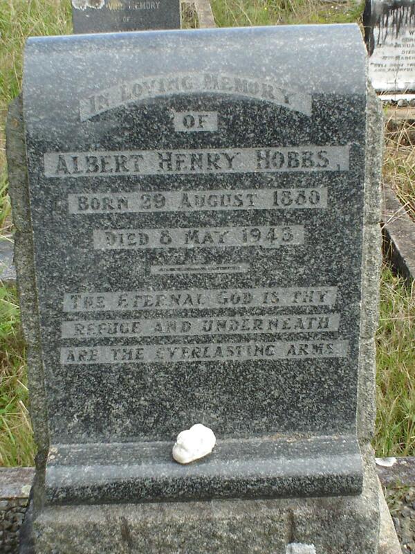 HOBBS Albert Henry 1880-1943