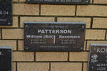 PATTERSON William 1925-1990 & Rosemarè 1927-2001