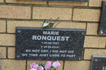 RONQUEST Marie 1921-2013