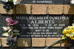ALBERTS Maria Elizabeth Dorethea 1933-2009