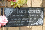 KNOETZE Bessie 1933-2014