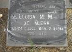 KLERK Louisa M.M., de 1903-1983