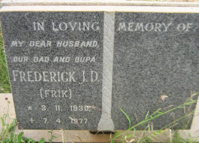 ? Frederick J.D. 1930-1977