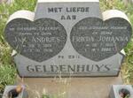 GELDENHUYS Jan Andries 1913-1979 & Frieda Johanna 1921-2007