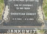 JANKOWITZ Christian Ernest 1920-1965