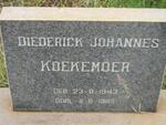 KOEKEMOER Diederick Johannes 1943-1965