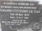 TOIT Johannes Stefanus, du 1899-1980