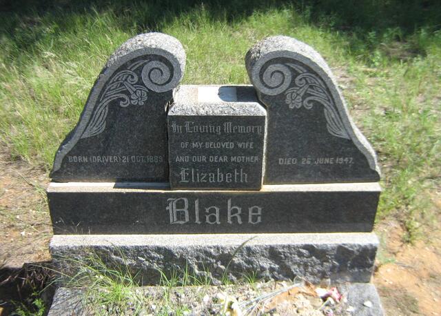 BLAKE Elizabeth nee DRIVER 1889-1947
