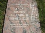 BRESLER Anna Jacoba Elizabeth nee COETZEE 1939-2010