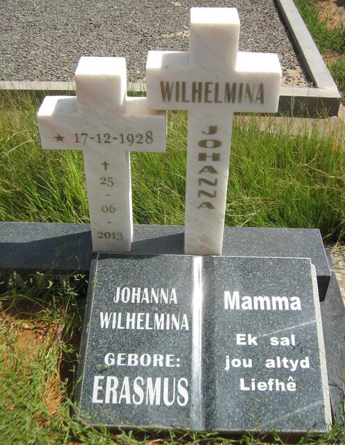 ? Johanna Wilhelmina nee ERASMUS 1928-2013