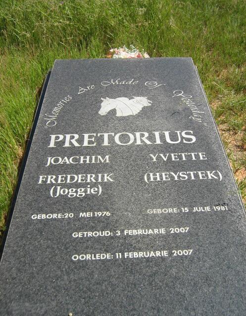 PRETORIUS Joachim Frederik 1976-2007 & Yvette HEYSTEK 1981-2007