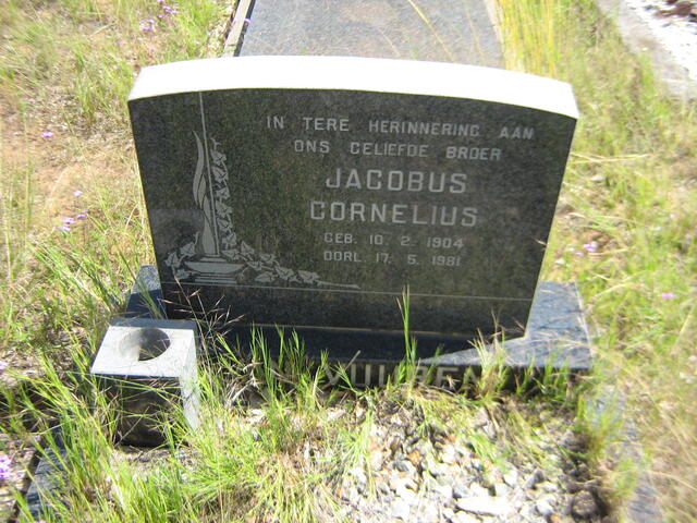 VUUREN Jacobus Cornelius, van 1904-1981