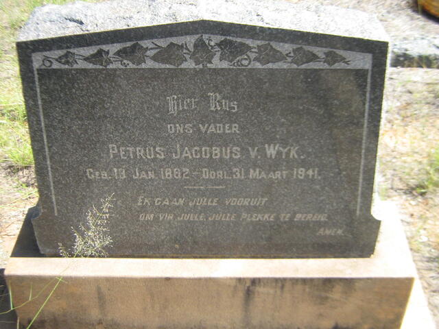 WYK Petrus Jacobus, van 1862-1941