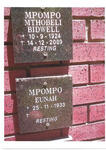 MPOMPO Mthobeli Bidwell 1924-2009 & Eunah 1933-