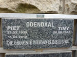ODENDAAL Piet 1939-2012 & Tiny 1945-