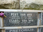 WYK Piet, van 1946-2006 & Isabel 1947-