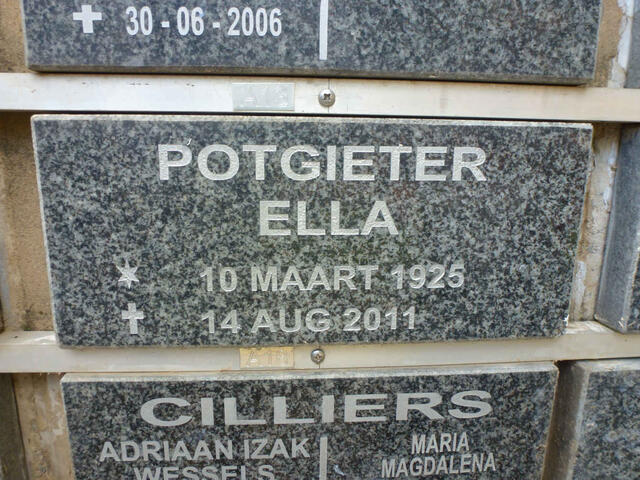 POTGIETER Ella 1925-2011