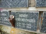 WESTHUIZEN Henry, van der 1965-2004