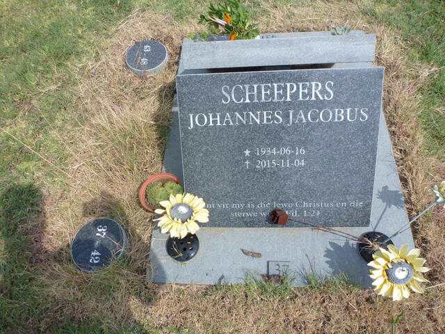 SCHEEPERS Johannes Jacobus 1934-2015