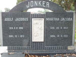 JONKER Adolf Jacobus 1886-1973 & Martha Jacoba 1892-1981