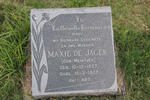 JAGER Maxie, de nee MEINTJES 1897-1957