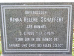 SCHAFFERT Minna Helene nee HUMMEL 1893-1974