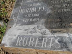 ROBERTS Martha F.F. 1915-1974