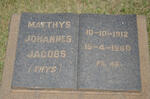 JACOBS Matthys Johannes 1912-1960