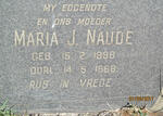 NAUDE Maria J. 1898-1968
