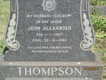 THOMPSON John Alexander 1907-1959