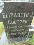 COETZER Elizabeth J. nee BURGER 1894-1974
