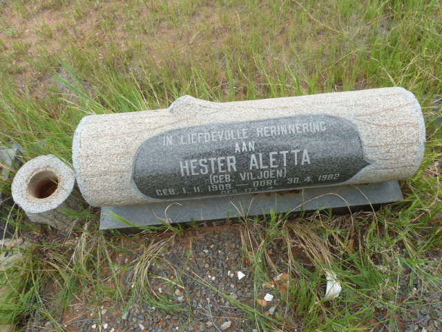 ? Hester Aletta nee VILJOEN 1909-1982