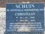 SCHUIN Christiaan 1968-2010