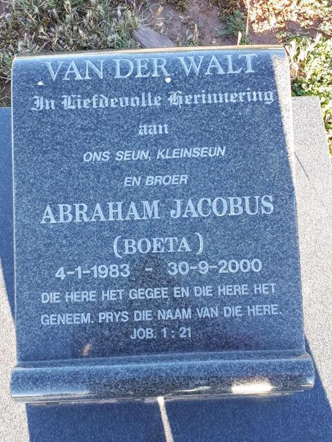 WALT Abraham Jacobus van der 1983-2000