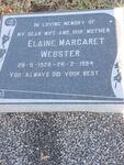 WEBSTER Elaine Margaret 1928-1994