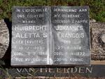 HEERDEN Johannes Francois, van 1902-1977 & Huibrecht Aletta S. KRUGER 1907-1986