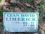 LIMERICK Cean David 1959-2010