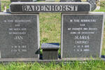 BADENHORST Jan 1914-1995 & Maria 1919-1988