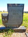 TSEEKE Letsatsi Ben 1956-2007