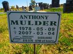 MULDER Anthony 1978-2007