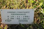 MKHWANAZI Lindiwe Constance 1981-2012