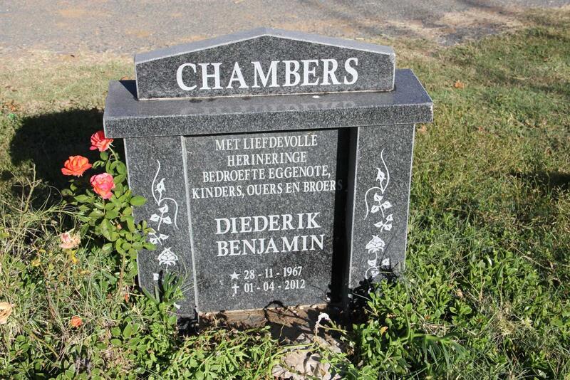 CHAMBERS Diederik Benjamin 1967-2012