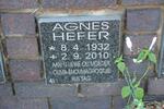 HEFER Agnes 1932-2010