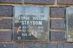 STRYDOM George William 1932-1994