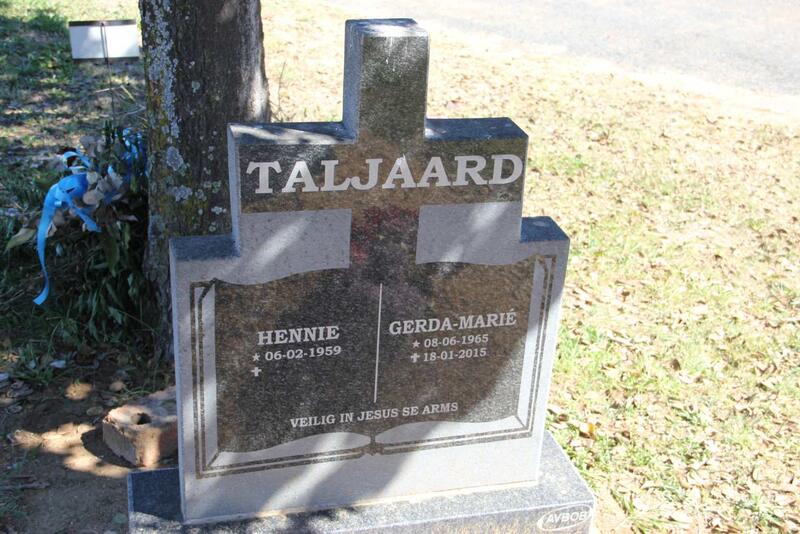 TALJAARD Hennie 1959- & Gerda-Marié 1965-2015