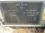 MALAN Danie 1906-1994 & Lydia 1901-1986