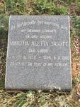 SCOTT Martha Aletta nee LUBBE 1893-1965