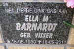 BARNARDT Ella M. nee VISSER 1930-2011