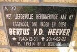 HEEVER Bertus, v.d. 1940-2014